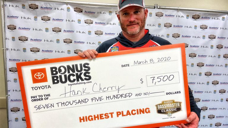 Cherry Wins Toyota Bonus Bucks in 2020 Bassmaster Classic