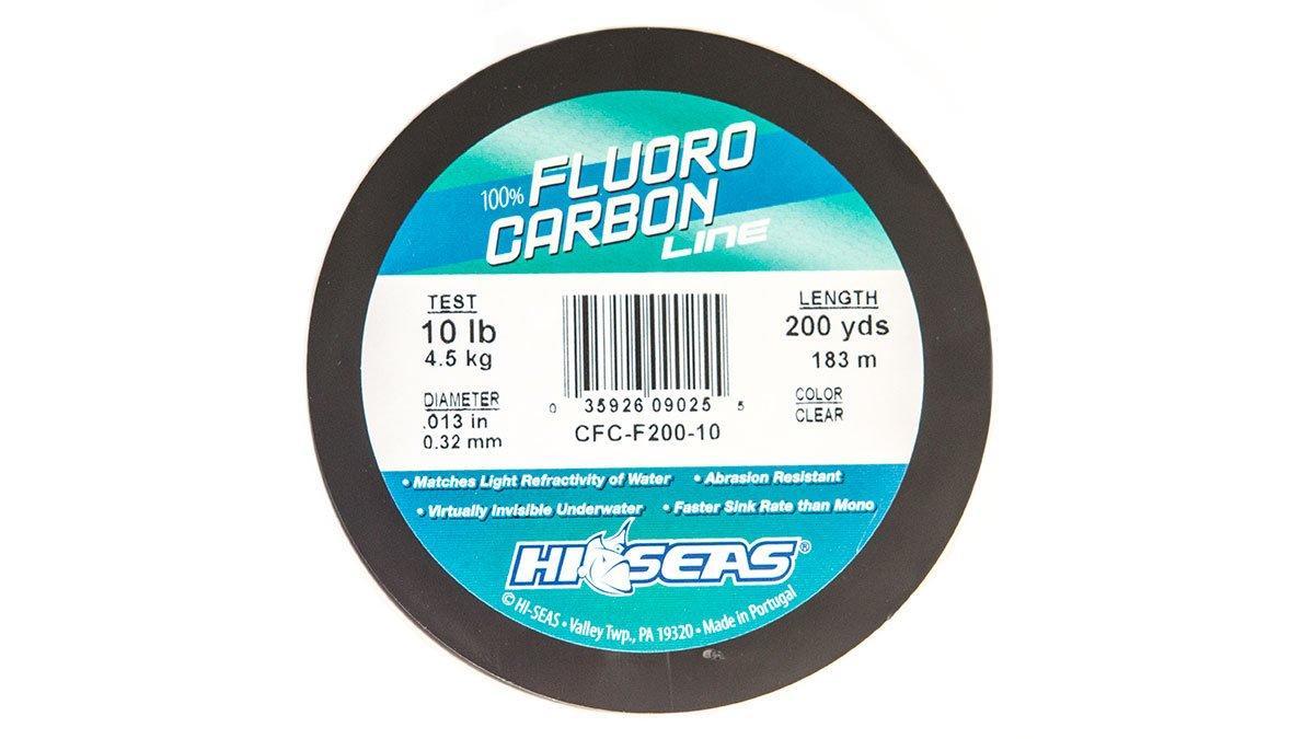 Hi Seas - 100% Fluorocarbon Leader - Clear - 1/2 Pound Spool 