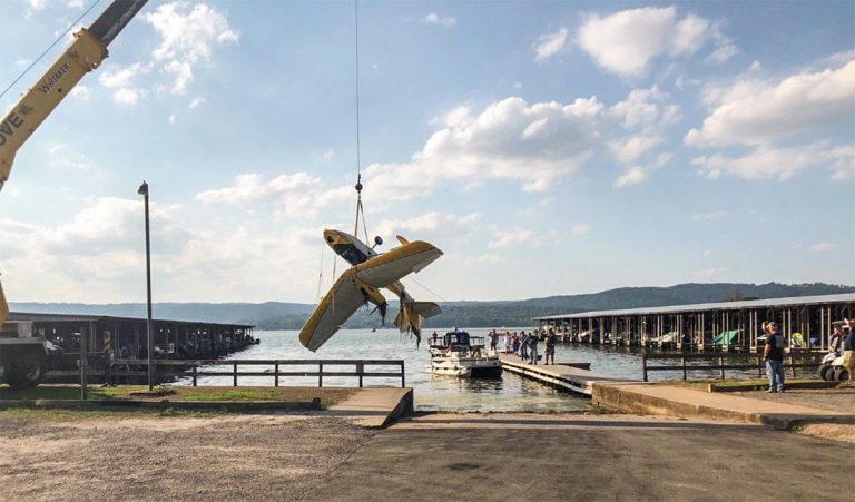 Plane Crashes into Famed Bass Fishing Lake