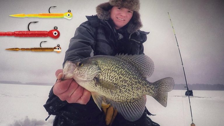 Ice Fishing Crappie With Tungsten Jigs and Plastics