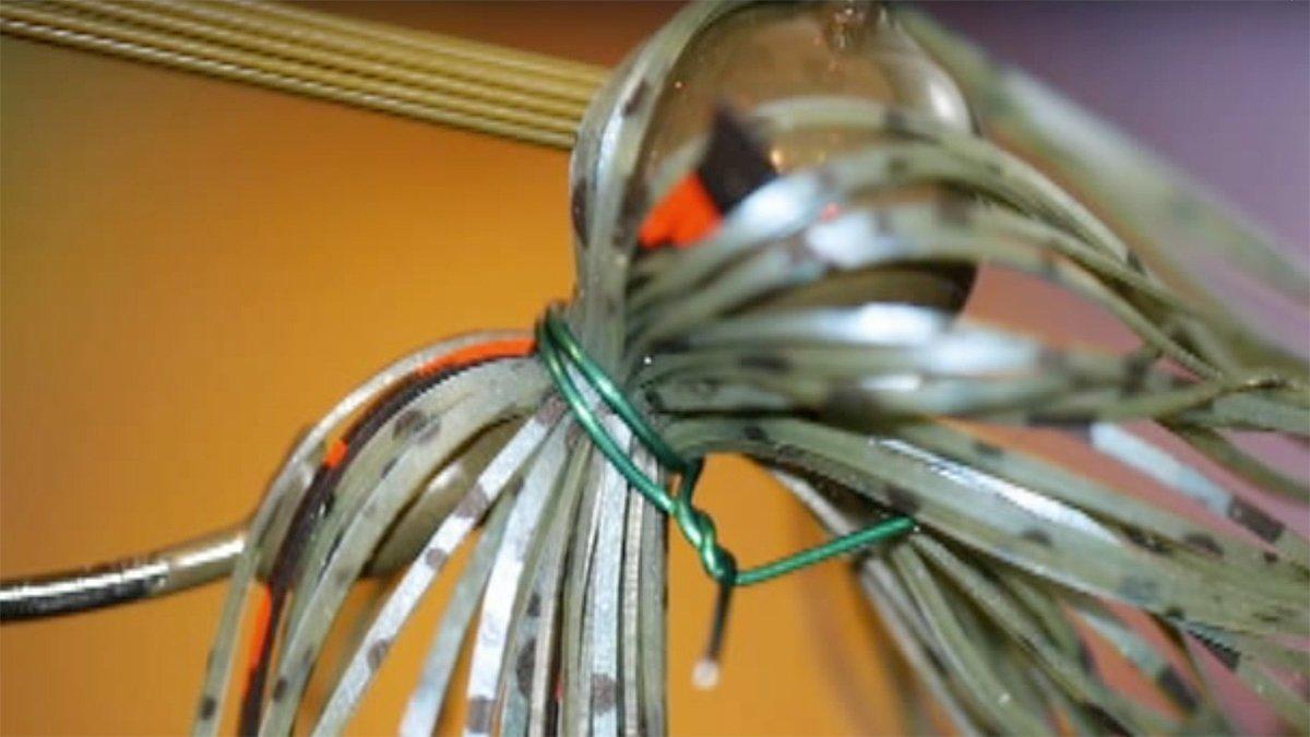 Hand Tying Bass Fishing Jig Skirts with Wire - Wired2Fish