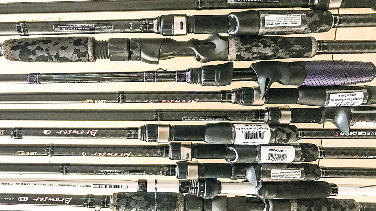 Peg Board Fishing Rod Rack  Organize Your Fishing Gear