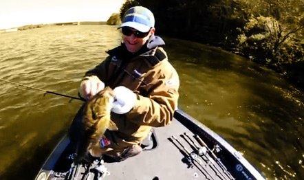 Fishing for Smallmouth on Current Break Bluffs