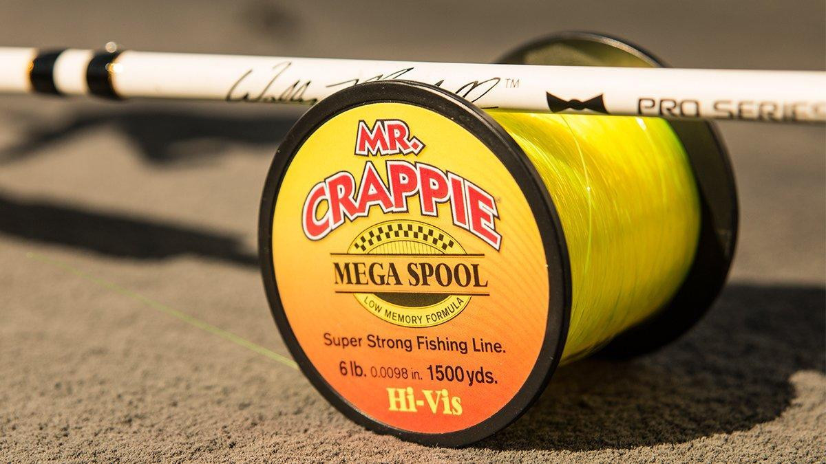 Mr. Crappie 8 Pound Camo Monofilament Fishing Line 1200 Yard Spool