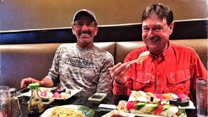 Dinner with Paul and Shaw: Sabine River