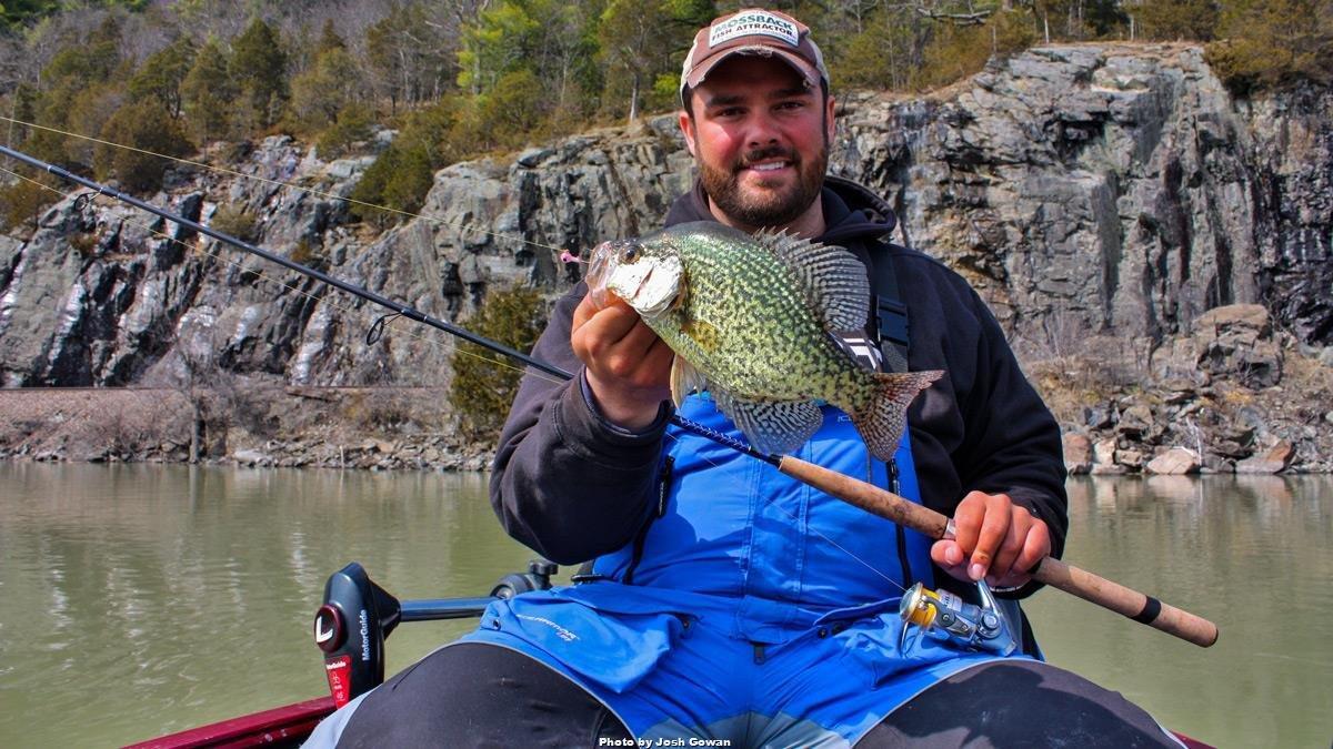 How to single pole jig pre-spawn Crappie Fish Eat Live 