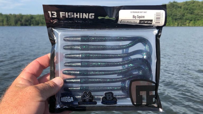 13 Fishing Big Squirm Ribbon Tail Worm Review
