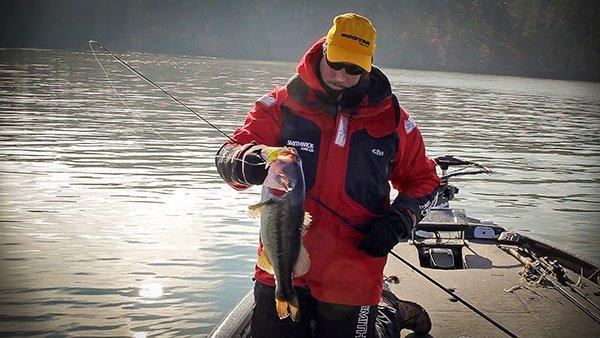 Fishing for Winter Bass with a Flat A