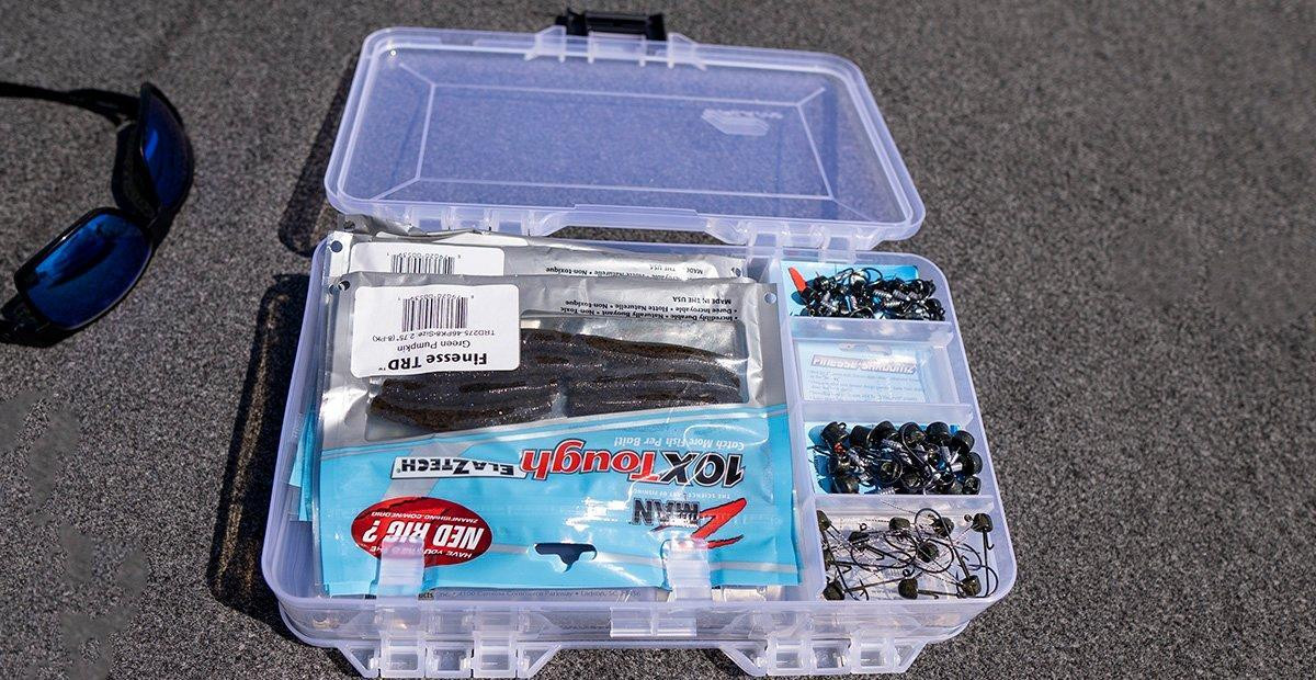 116 Vintage Plano Tackle Box Full of Fishing Rubber Worms