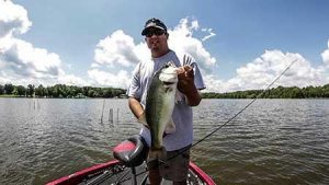 Fishing Shallow Stake Beds and Wood for Bass in the Summer