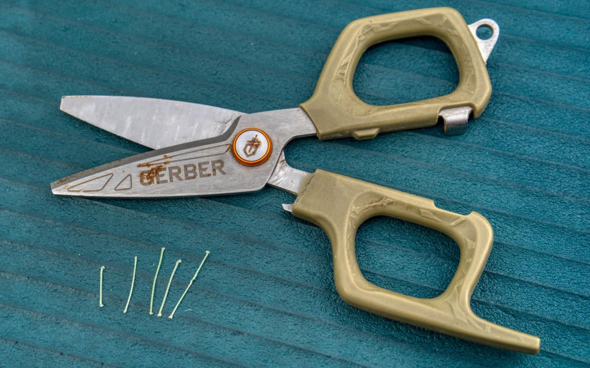 portable mini size braided fishing scissors
