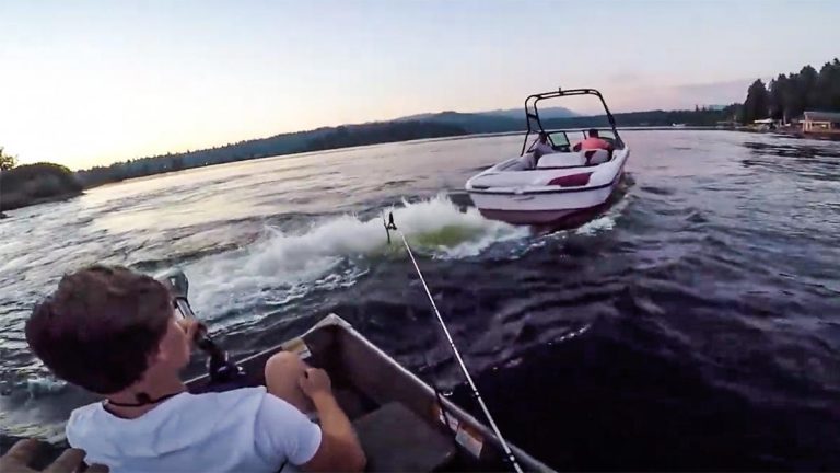 Caught on Video: Wakeboard Boat Harasses Fishermen