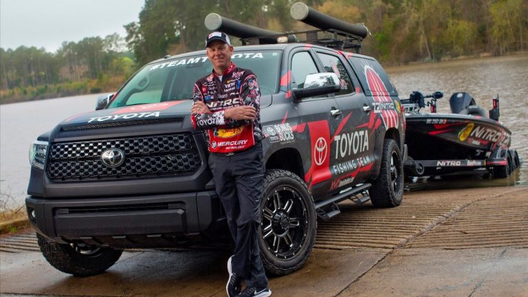 Iaconelli's 2018 Toyota Fishing Team Truck Fishing Photo