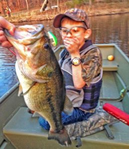 Young Boy Catches Giant Bass on Free Toyota Lure