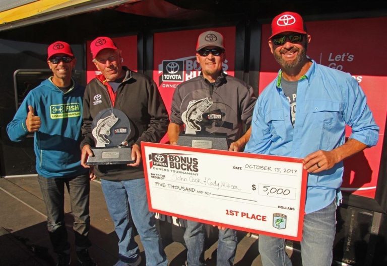 Millican and Cook Win 2017 Toyota Owners Bass Tournament