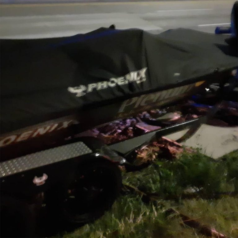 Pro Angler Hit by Sleeping Driver, Flips Truck