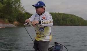 Fishing for Bass on Dock Cables