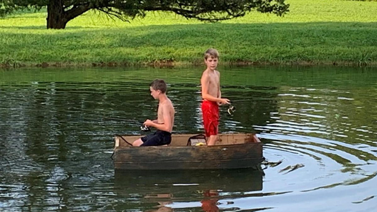 Boys Build Bass Fishing Boat from Scrap Wood - Wired2Fish