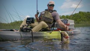 Kayak Fishing Bass With Hollow Body Frogs