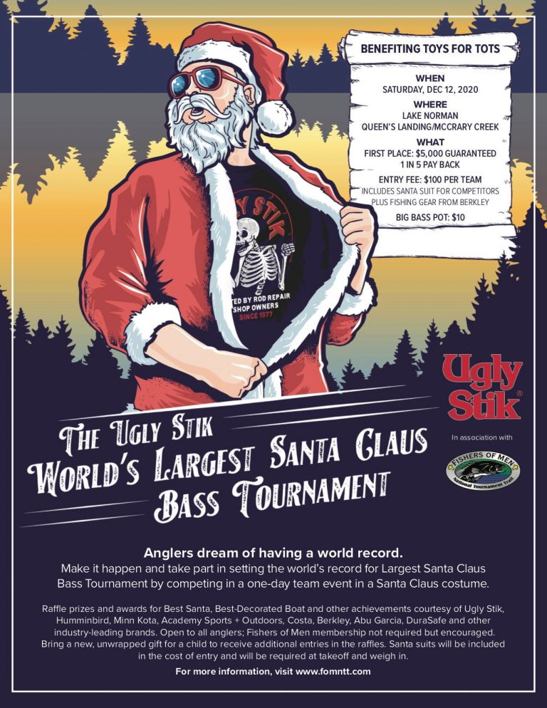 World’s Largest Santa Claus Bass Tournament Coming to Lake Norman