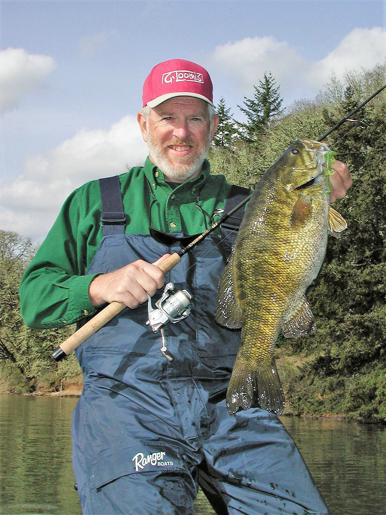 Bruce Holt with his biggest smallmouth bass