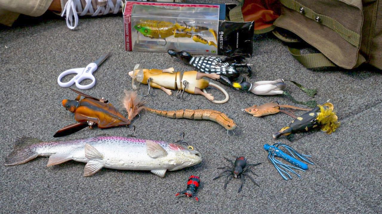 FISHING WITH WEIRD LURES! (with surprising results) 