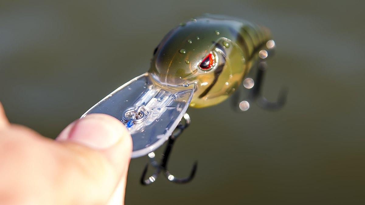 Custom Painted 55 Rock Crawler Crankbait – Phantom Craw Purple – Dives 12' – Size 4 Hooks