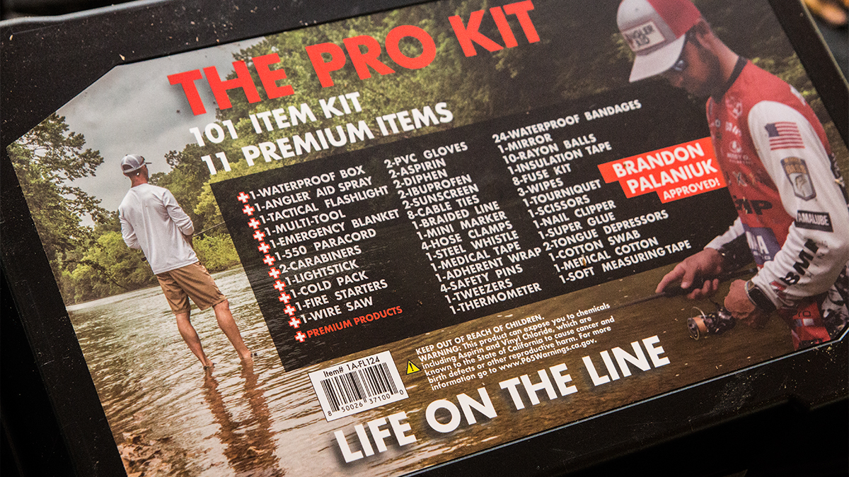 first aid and tool kit for fishing