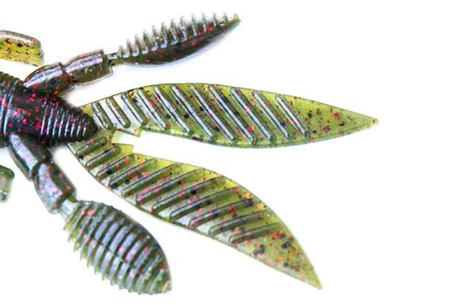 Yamamoto Flappin' Hog 9,5 Cm Esca Soft Bait | Zucca Con Grande Nero, Piccolo Verde, Vibrazione E Caduta Lenta - 2
