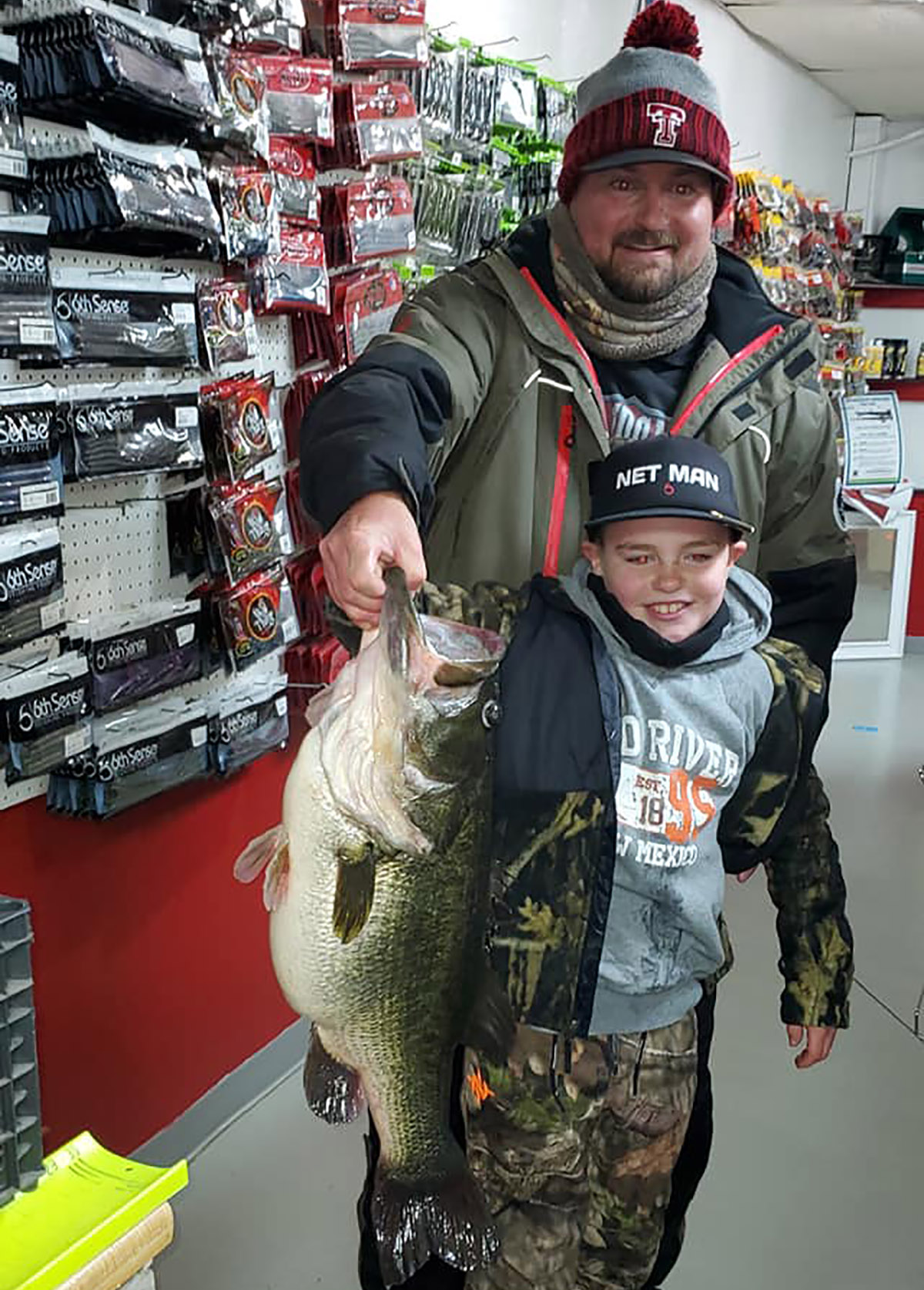bass as big as his son