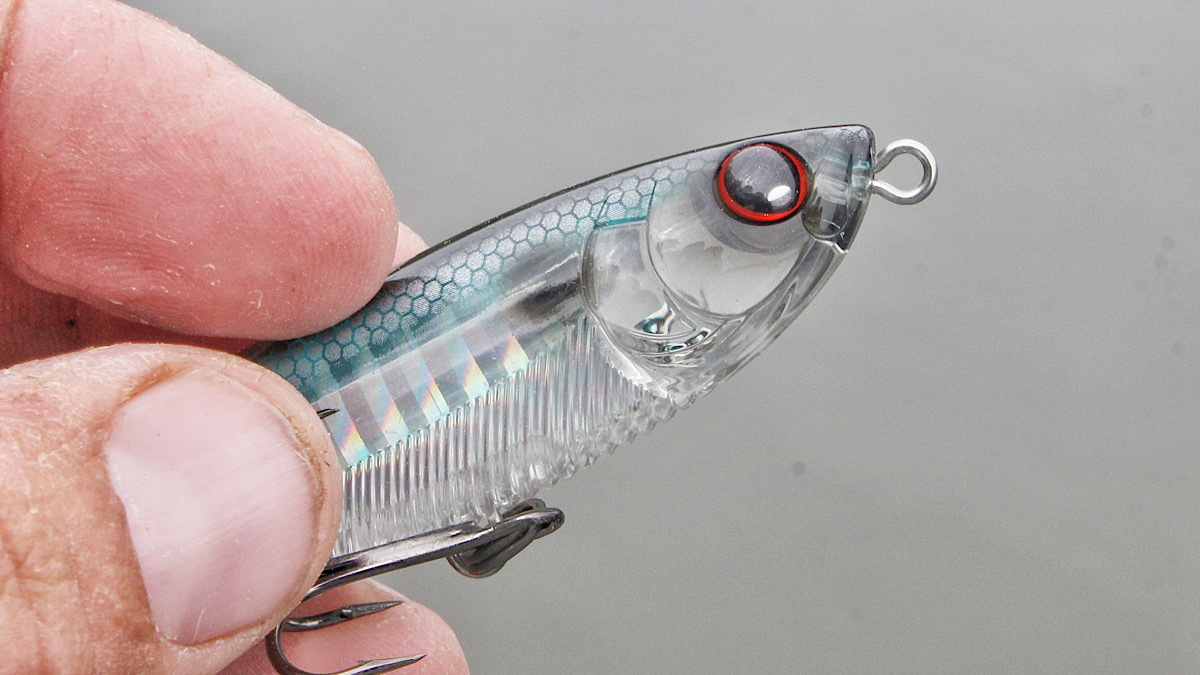 front of topwater bass fishing lure