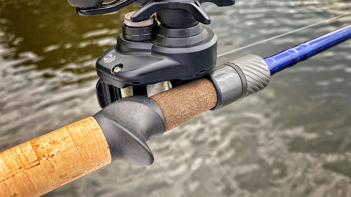 bass fishing rod reel seat