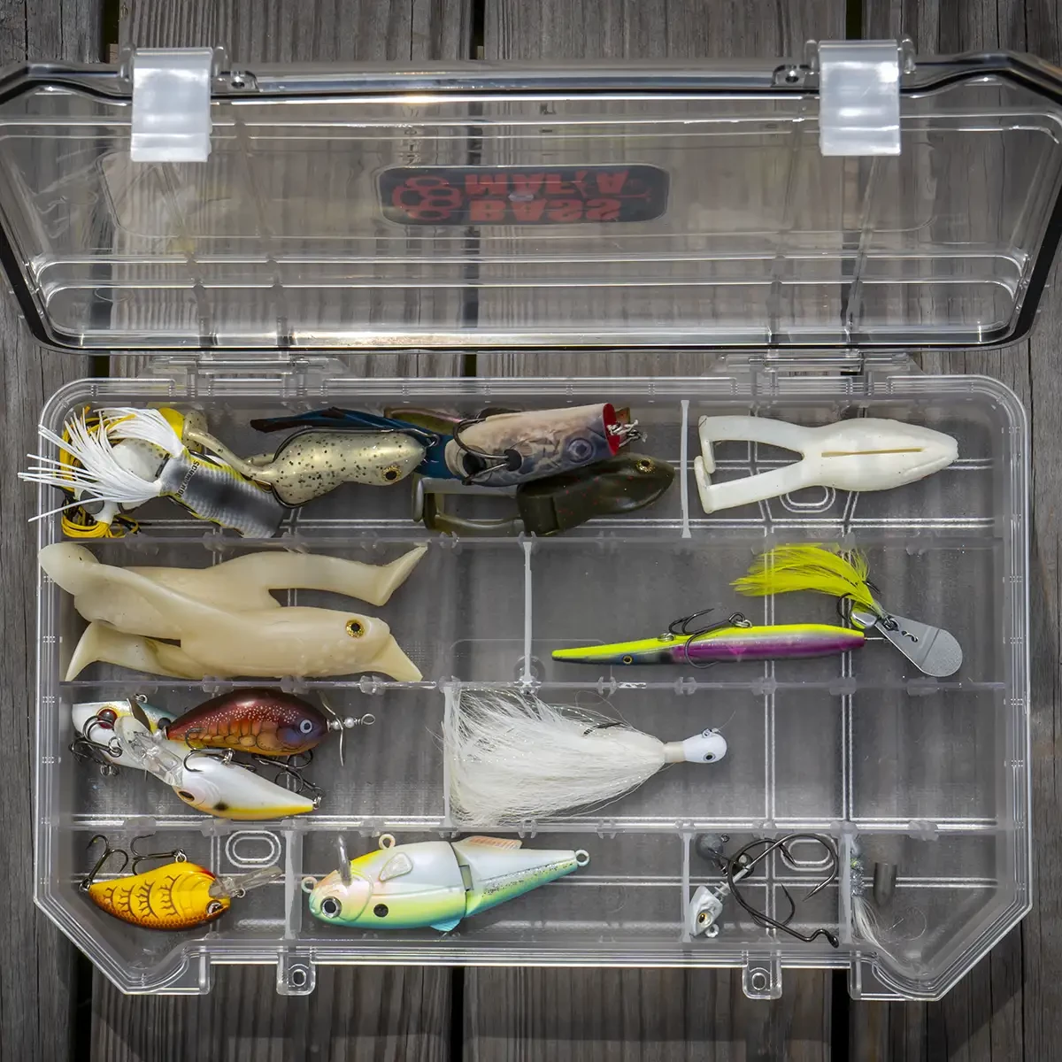 Fishing Tackle Box, Waterproof Fishing Tackle Accessory Organizer Bait Lure  Hooks Storage Case Organizer Container