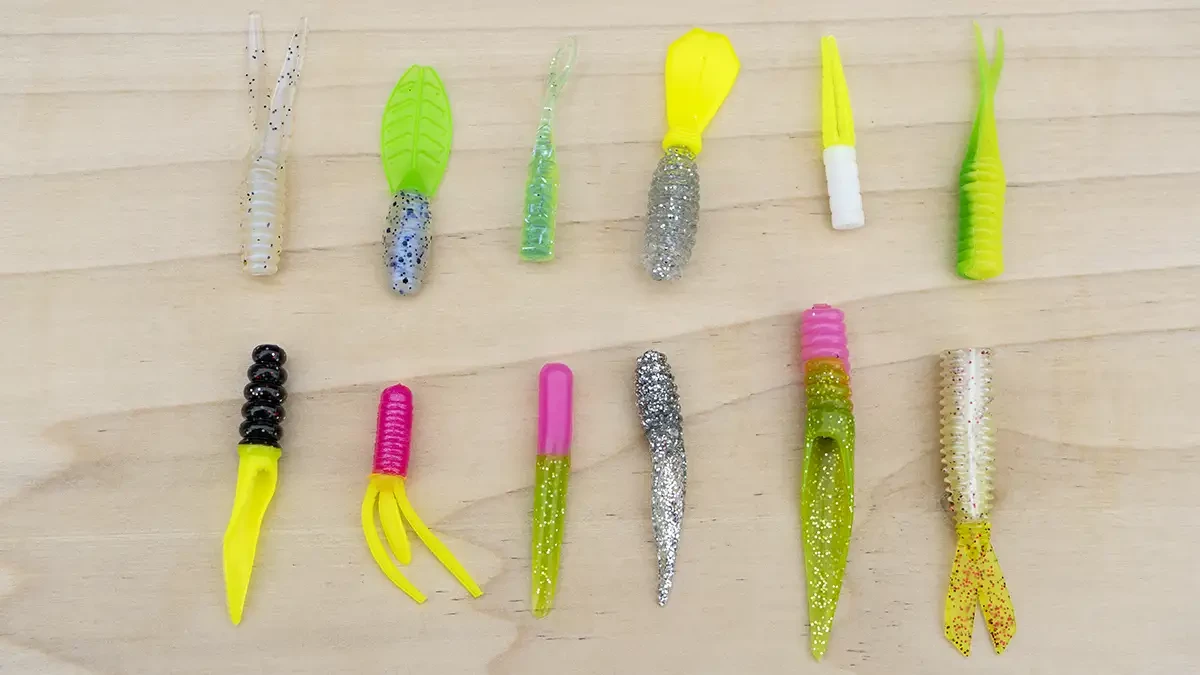 50 PINK MIST 2 Paddle Tail SWIMBAITS CRAPPIE Fishing Lures Panfish Baits  Perch