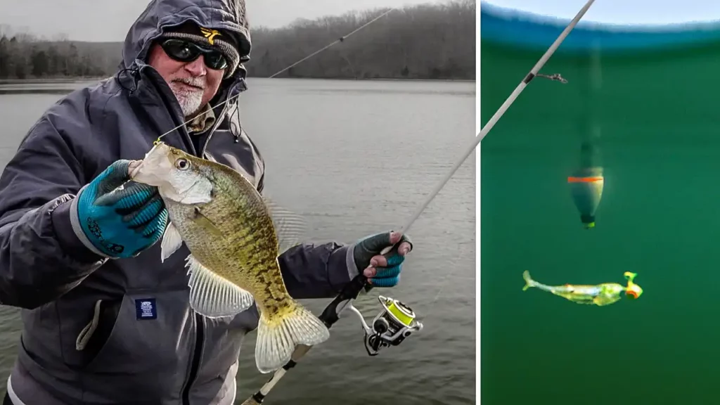 January Crappie fishing with Bobby Garland jigs, slip bobbers and