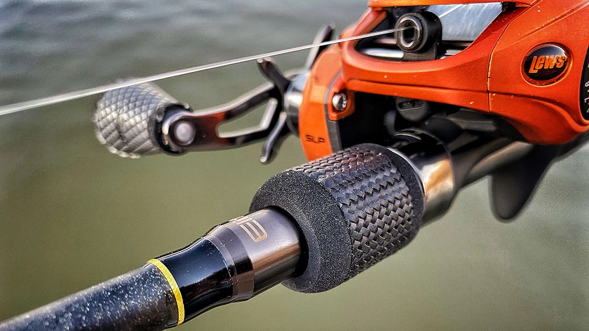 Lew's baitcaster fishing rod combo, Sports Equipment, Fishing on Carousell
