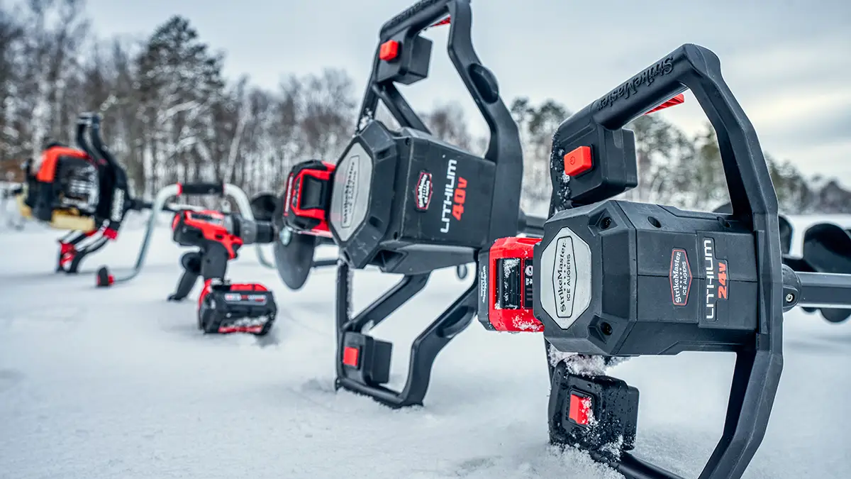 Electric Ice Augers Strike Master Ice Augers Balaclava Strike