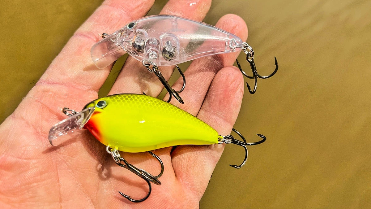 Using small but brightly colored tube jigs makes it easier for