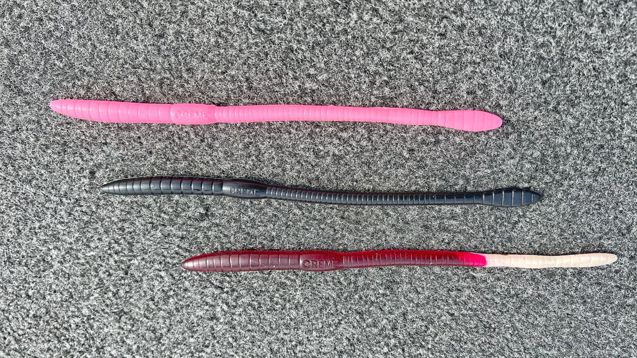 Zoom Pink Trick Worms (Bass Fishing) 