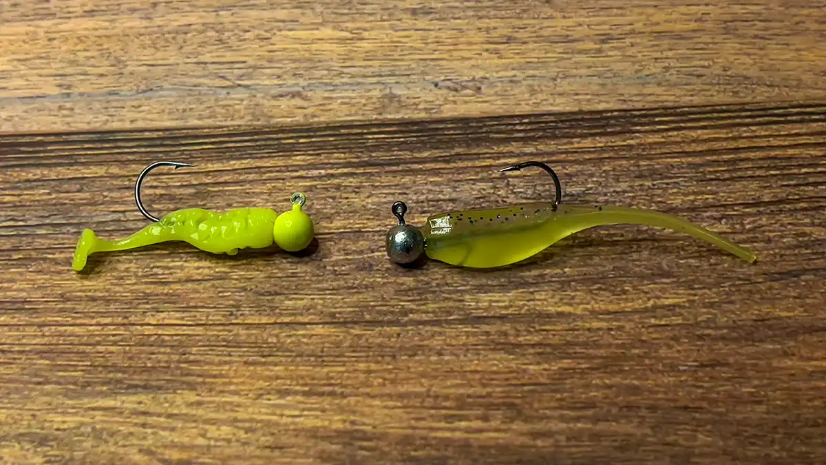 How to put a jig body on a jig head  Crappie, Crappie rigs, Crappie fishing