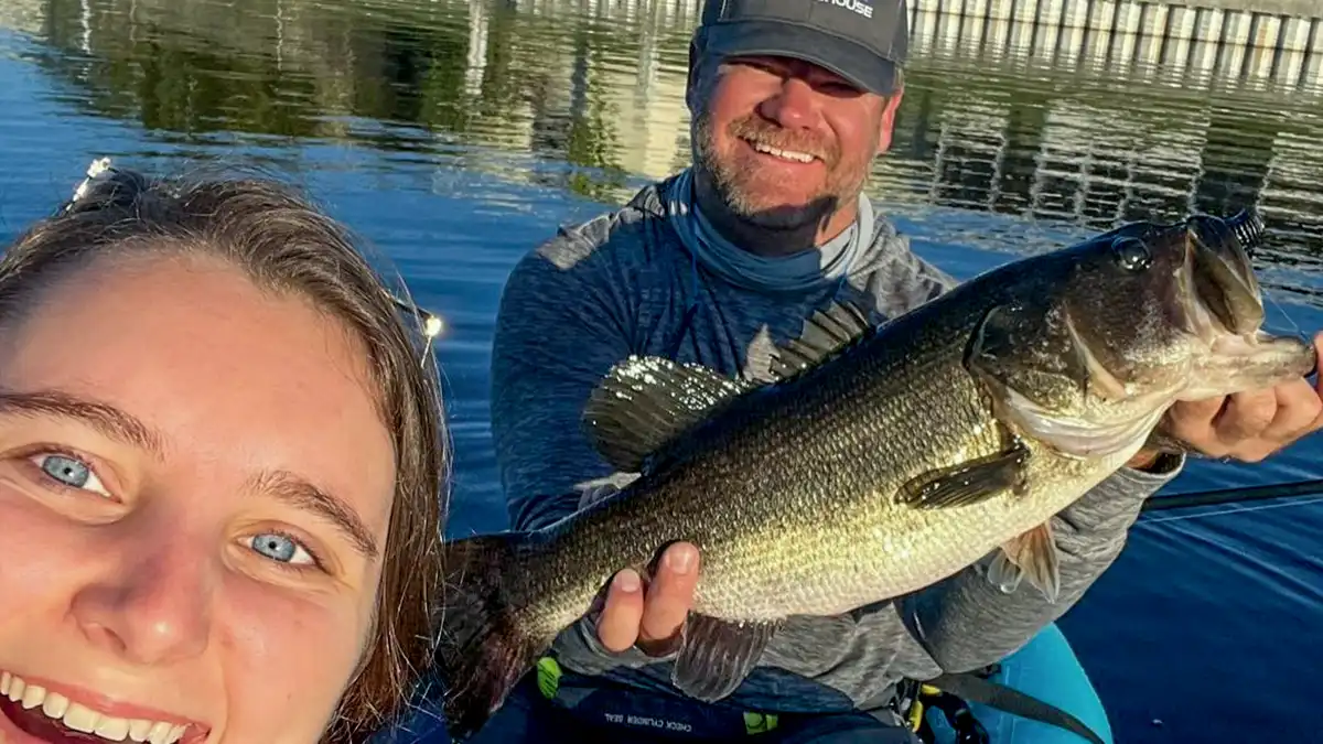 big bass with the wife
