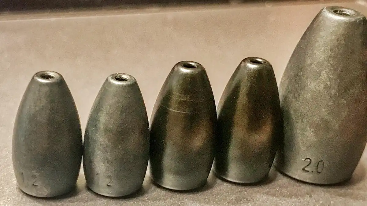 No Chip Tungsten Bullet Worm/Flipping Weights for Bass Fishing