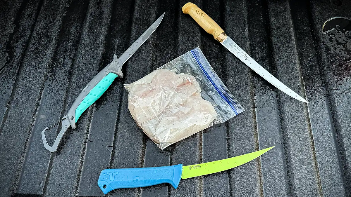 American Angler and Rapala Fillet Boning Knife Made in 2 Knives