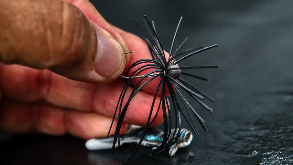 killer size of mono spin jig at 1/16 ounce