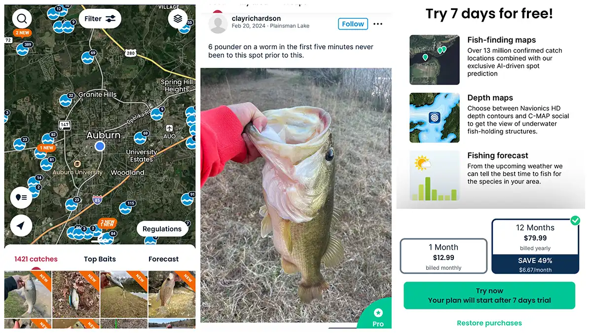 FishBrain fishing app