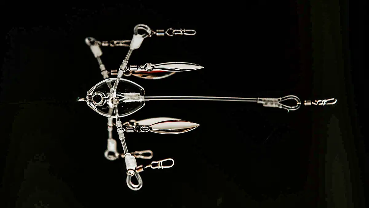 5 Arms Alabama Umbrella Rig Willow Blade Multi-Lure Rig Fishing Spinner Bass