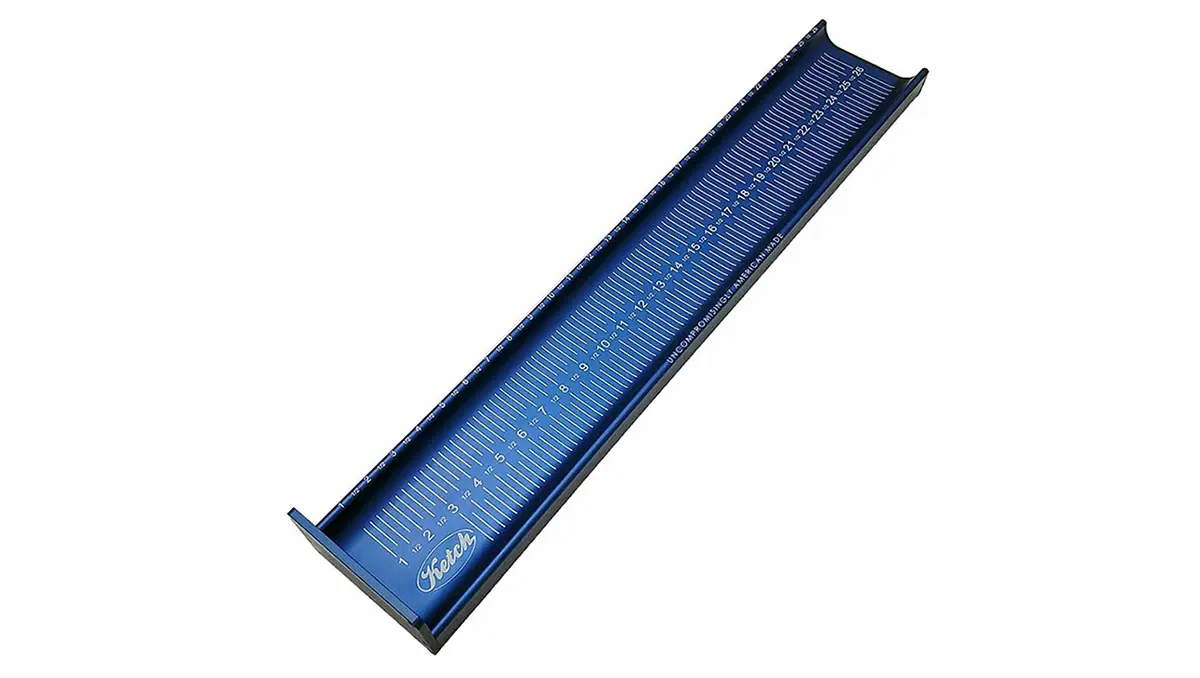 A product photo of a blue ketch board