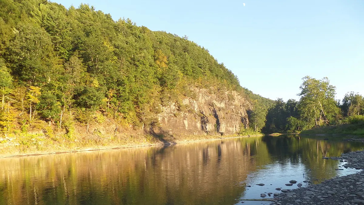 Steep Cliff Along Creek