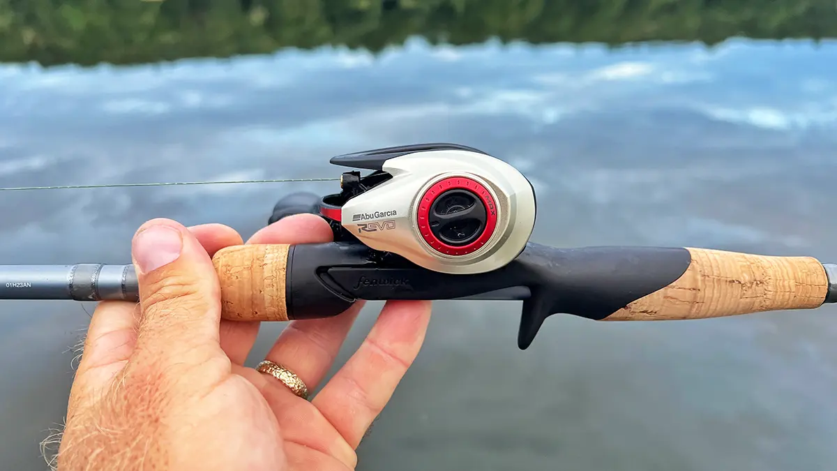 Abu Garcia Revo STX LP Casting Reel side profile