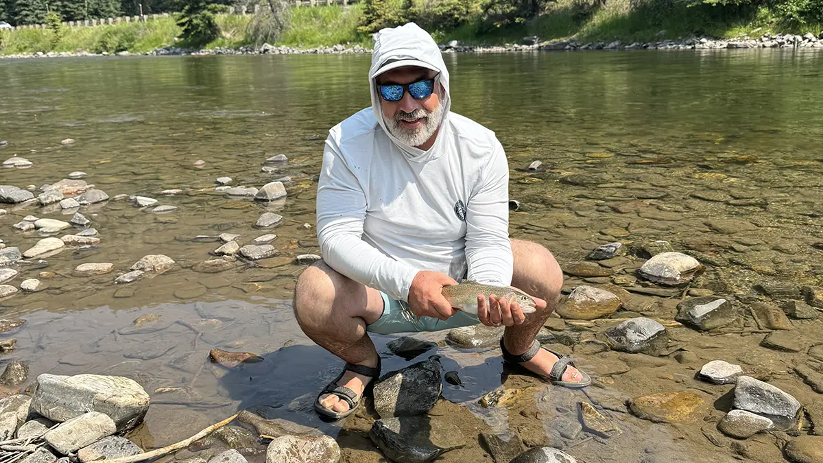 Joe Albanese with Rainbow Trout